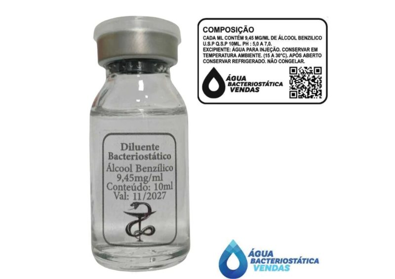 Água Bacteriostática 10ml