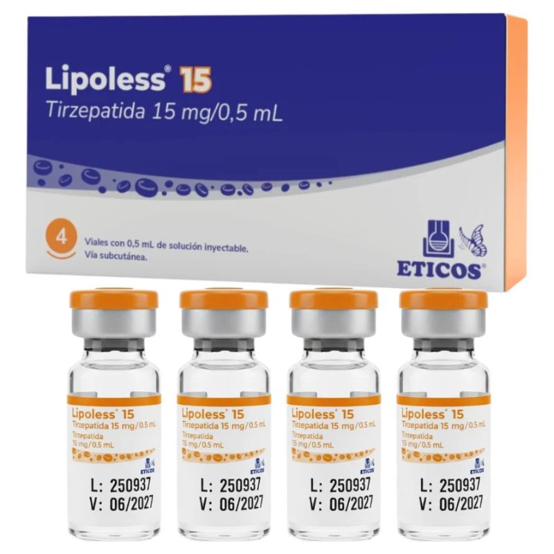 Lipoless 15mg 4 frasco total 60mg