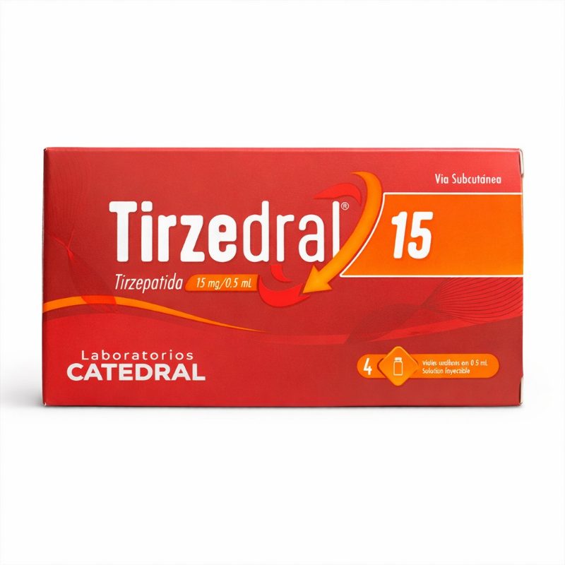Tirzedral 15mg 4 frasco total 60mg