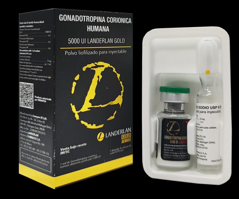 Landerlan HCG Gold Gonadotropina Corionica Humana 5000 UI